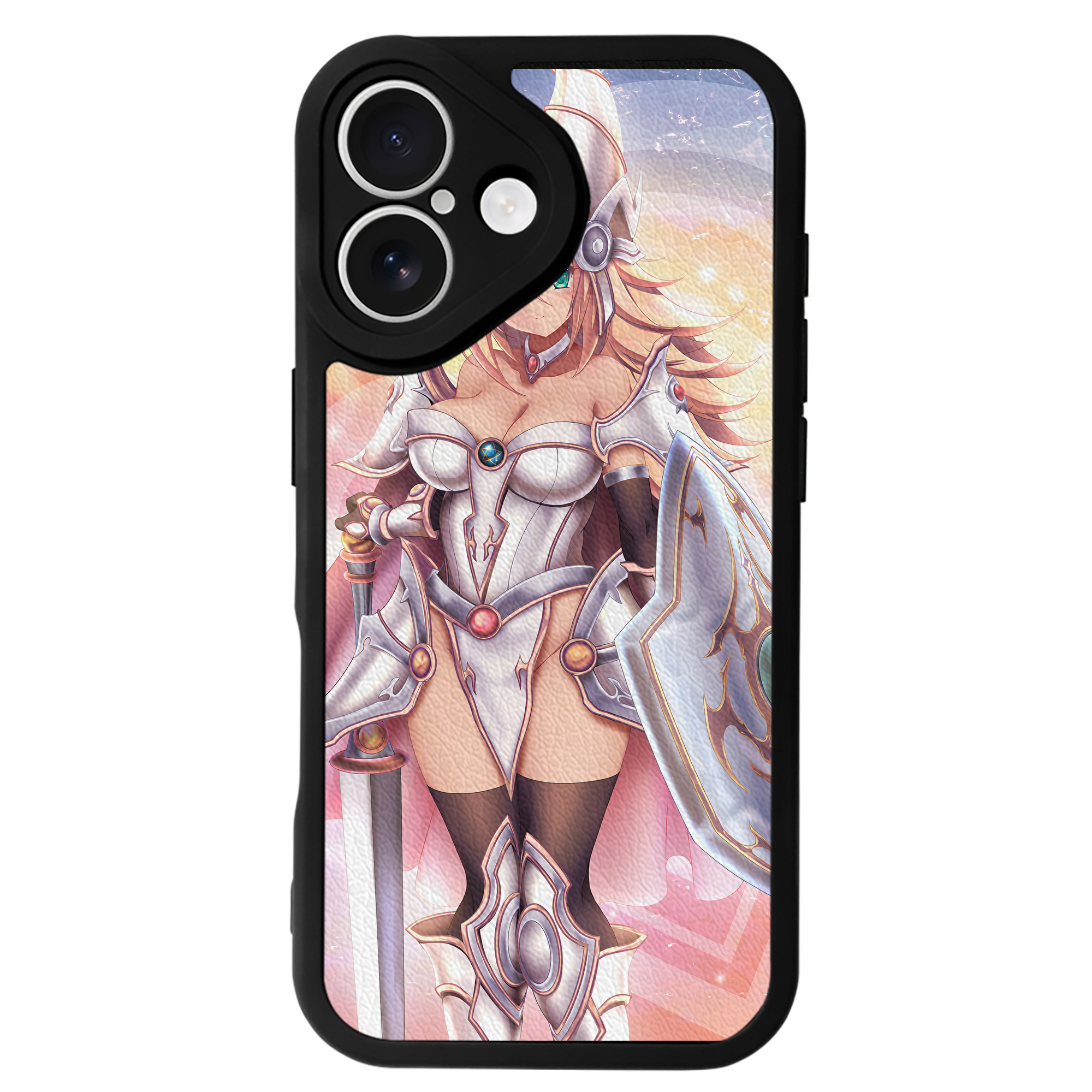 （画像用） 遊☆戯☆王 Yu-Gi-Oh! 【iPhone 16シリーズ対応】シリコンスマホケース（レザー調） 材質：シリコン